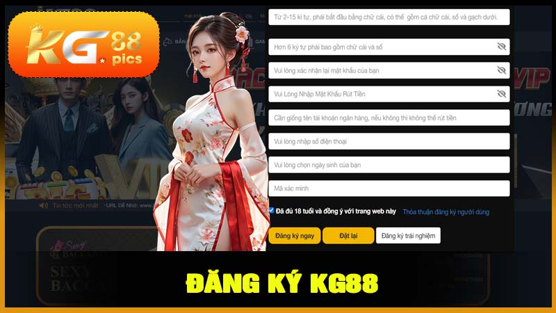 Các bước đăng ký KG88